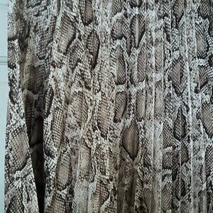 Animal Print Pleated Skirt